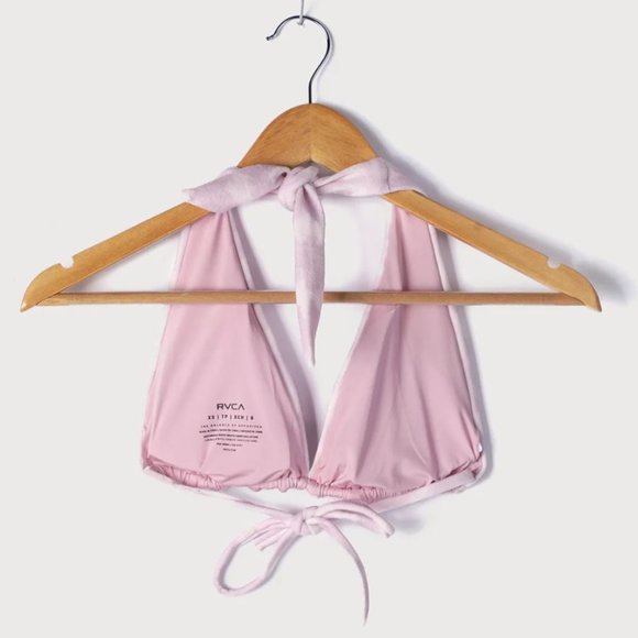 RVCA Live and Let Dye Light Purple Tie-Dye Halter French Bikini M - Picture 10 of 14